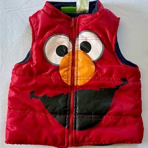 Sesame Street Elmo Puffer Vest preowned